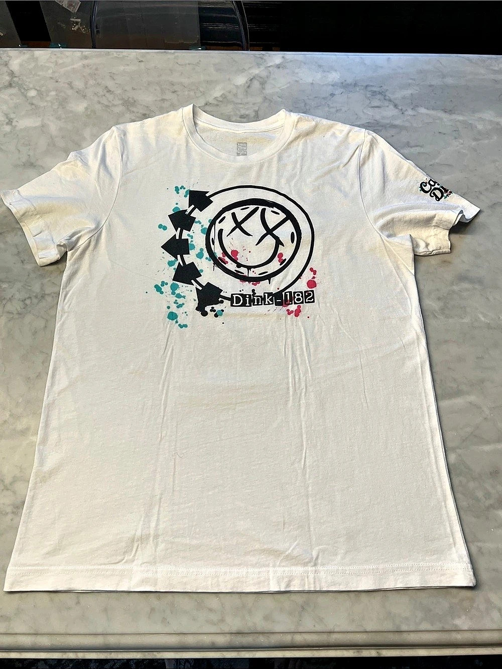 Casual Dinker Pickleball Company Dink-182 T-Shirt Graphic Tee White. Mens Large